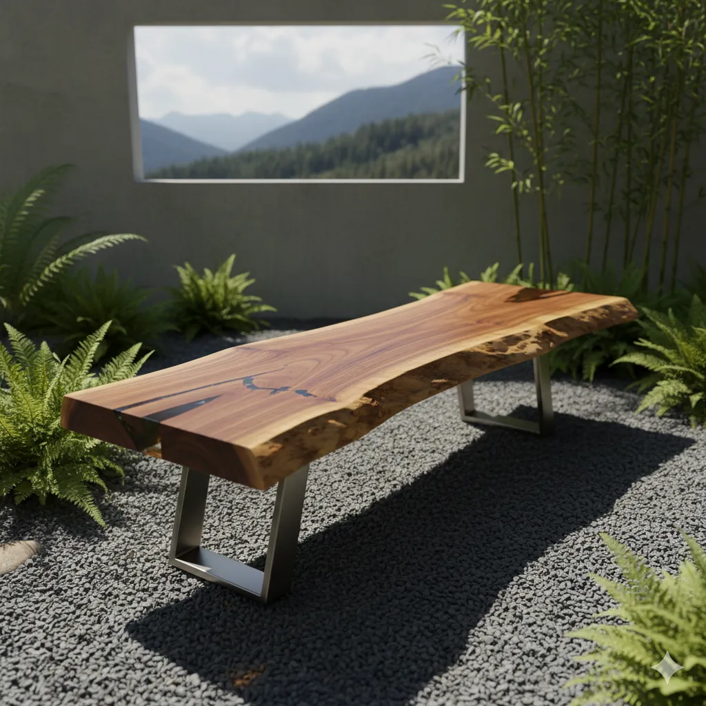 Live Edge Bench